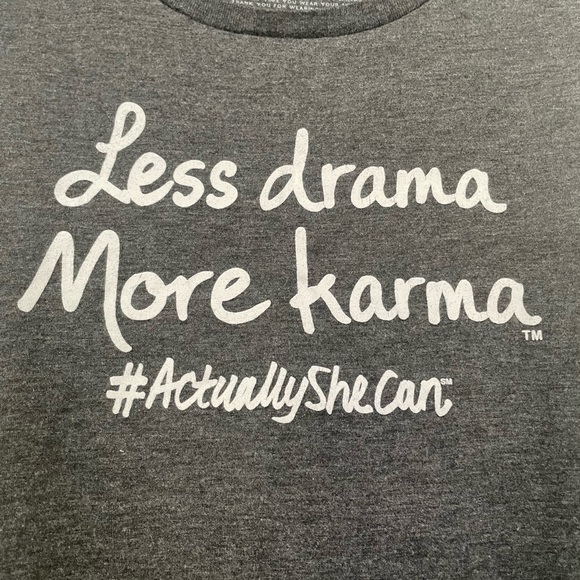 Less Drama More Karma #actuallyshecan Tank M - Picture 5 of 7